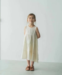 Girls 100% Cotton Double Gauze Sleeveless Dress