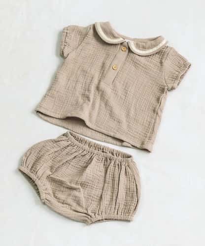 Baby 100% Cotton Double Gauze Baby Outfit Set